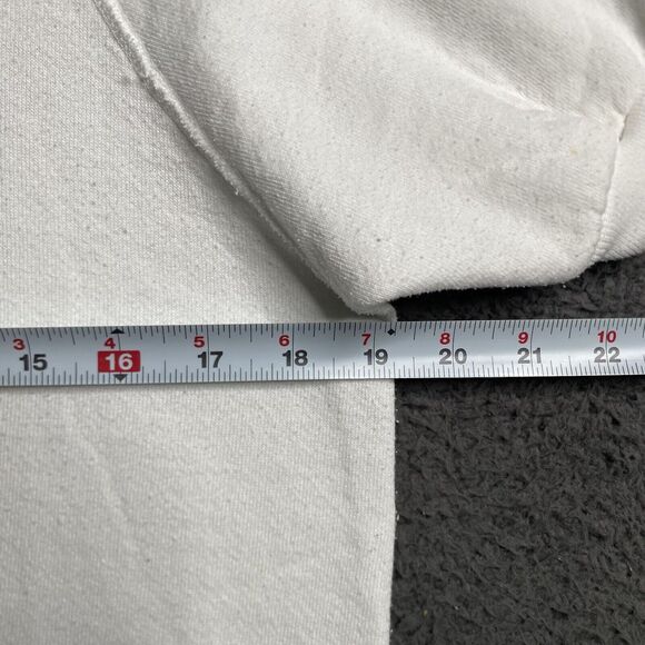 Vintage 80s LEE Raglan Short Sleeve Sweatshirt Womens Medium Embroidered Flowers - Picture 7 of 13